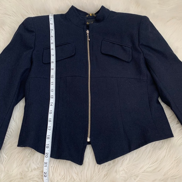 Giorgio Sant Angelo Pure Wool Navy Jacket - Picture 5 of 7